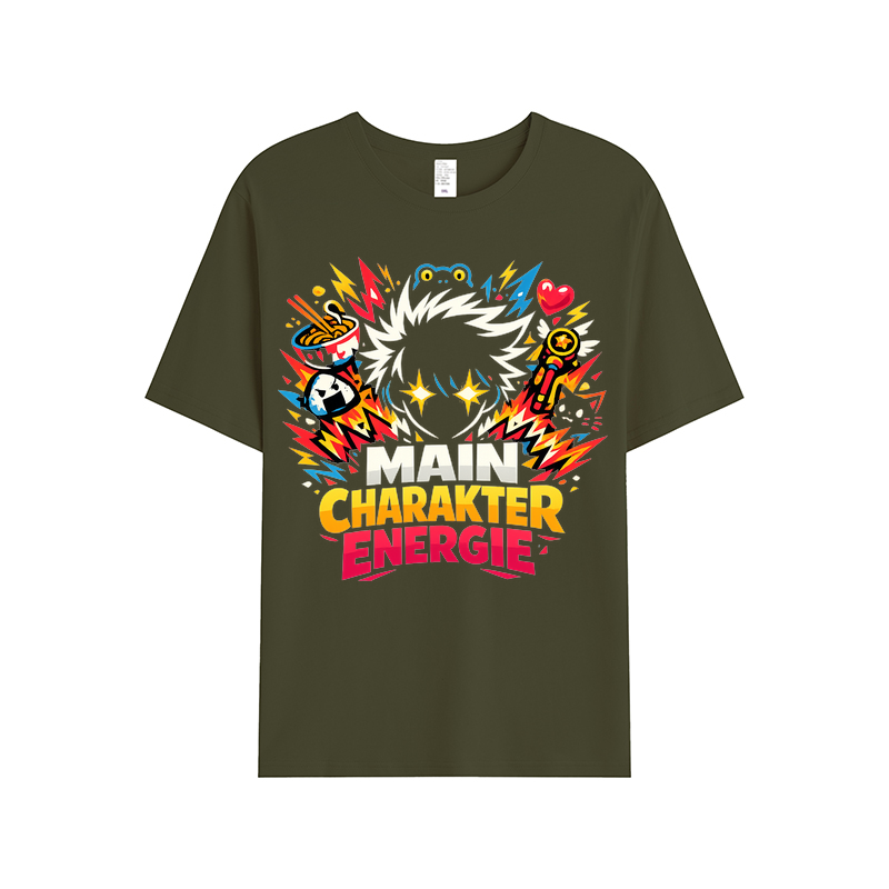 T-Shirt Main Charakter Energie Anime Vibes