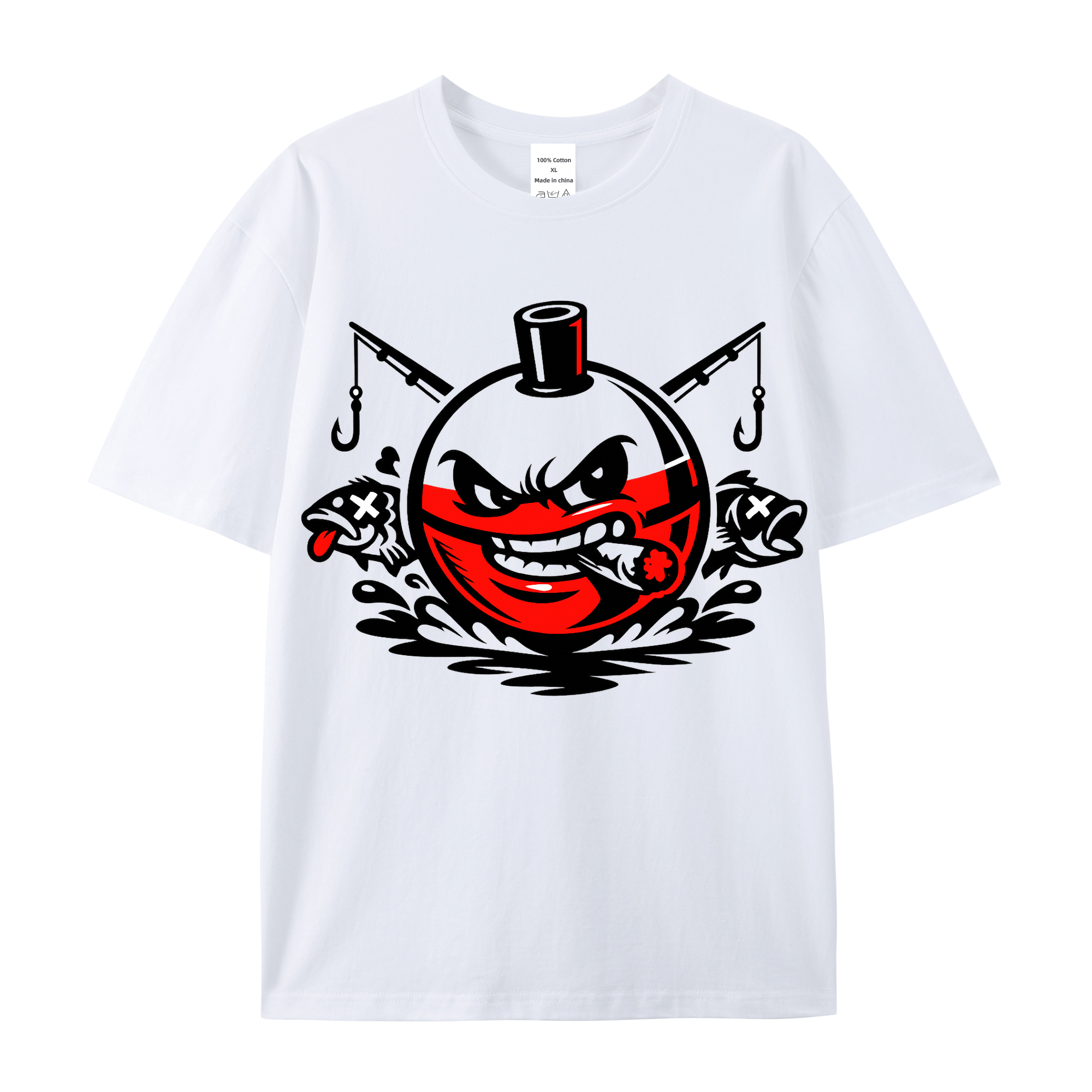 T-Shirt Angelglück am Wasser