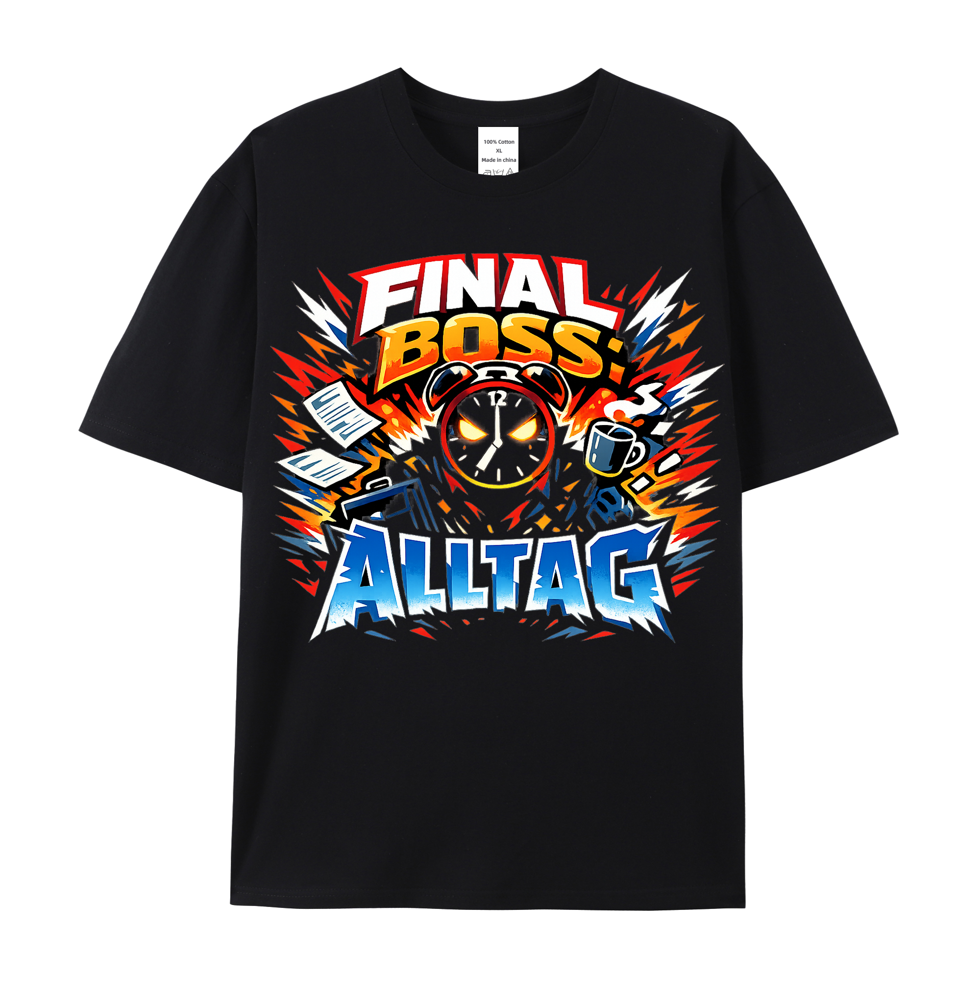 T-Shirt Final Boss Alltag Anime Style