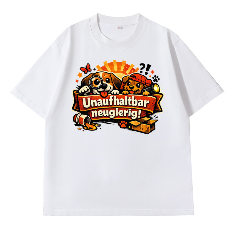 T-Shirt Neugierige Pfotenfreude