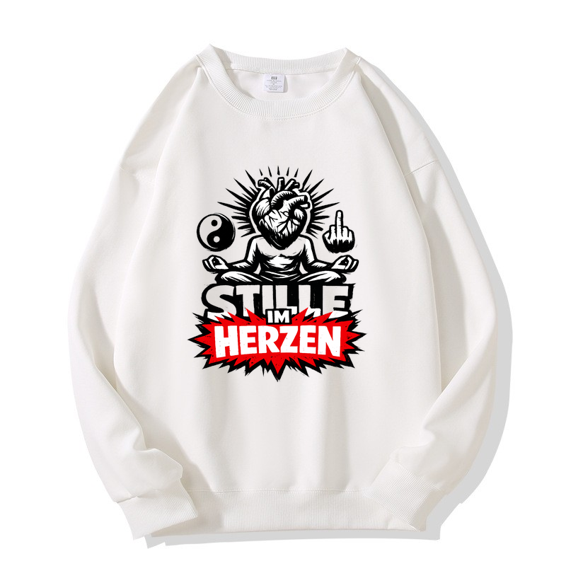 Sweatshirt Herzstille – Yogayogi Inspiration für innere Ruhe