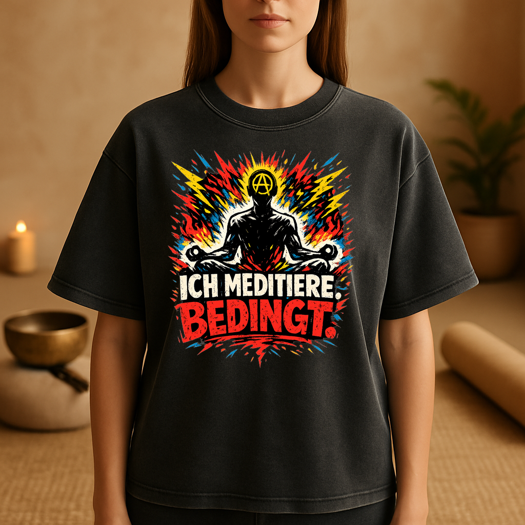 T-Shirt Chill Meditator - Ich meditiere. Bedingt.