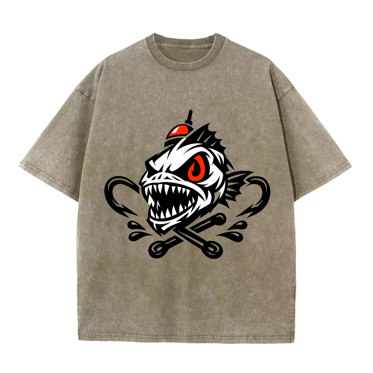 T-Shirt Angelglück am Wasser