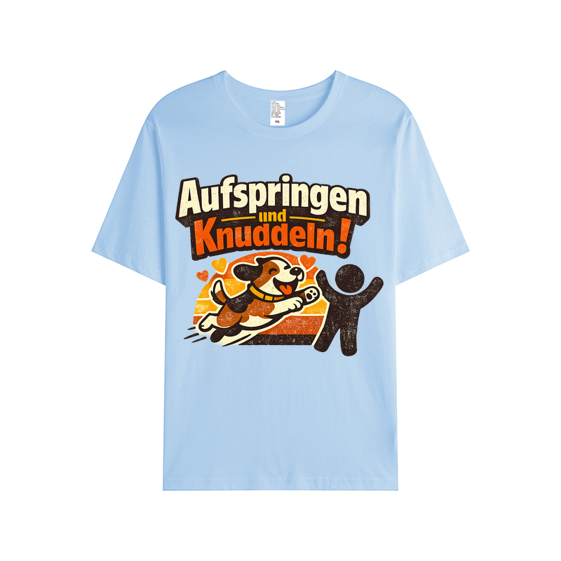 T-Shirt Hundeknuddel Sprungfreude