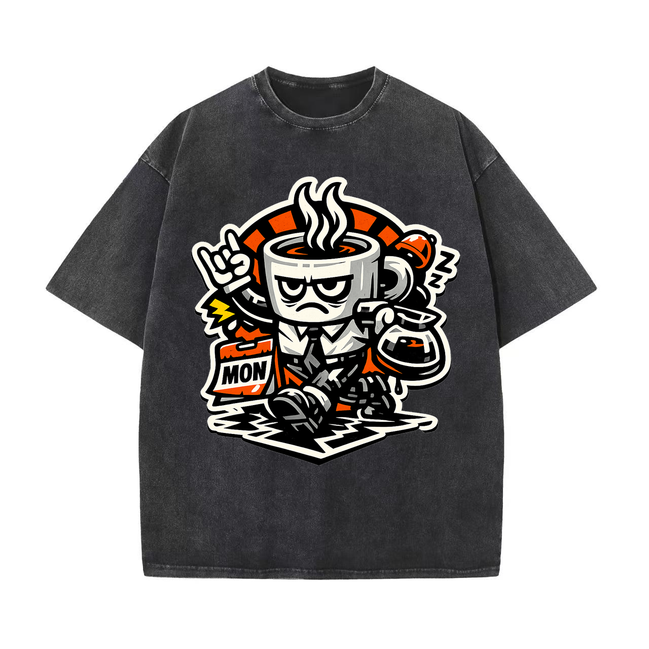 T-shirt Kaffeepanzer: Montag überlebt