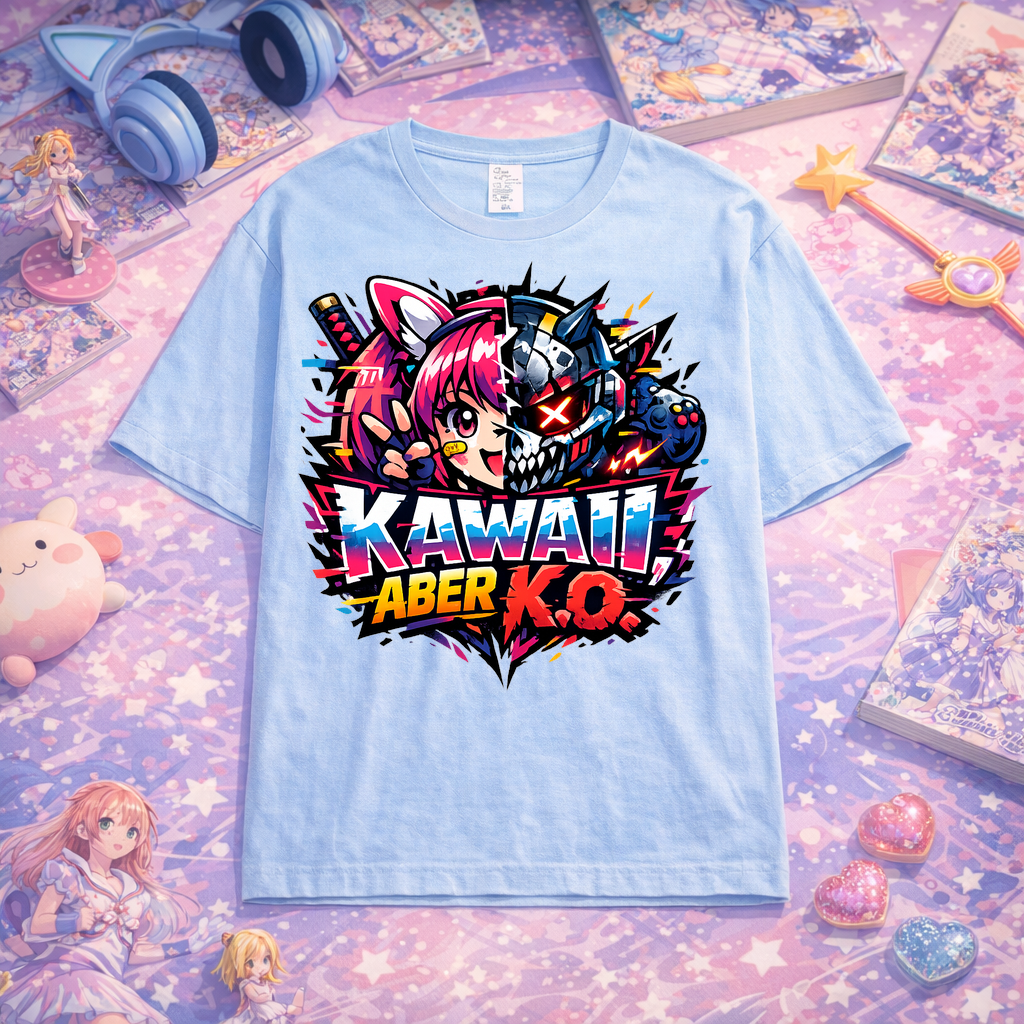 T-Shirt Kawaii K.o. Anime Vibes