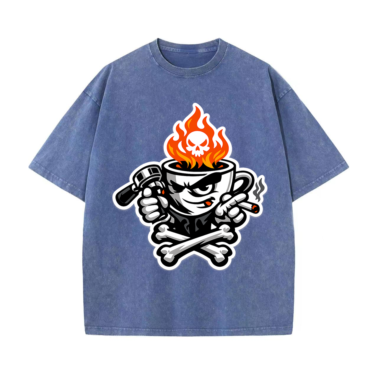 T-shirt Rebel Roast Mascot für Kaffee-Connaisseure