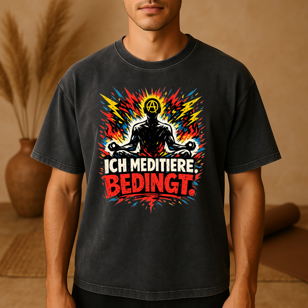 T-Shirt Chill Meditator - Ich meditiere. Bedingt.