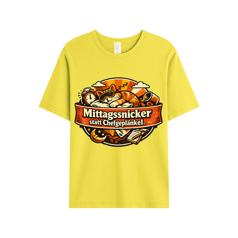 T-Shirt Mittagsnicker Katze Vibes