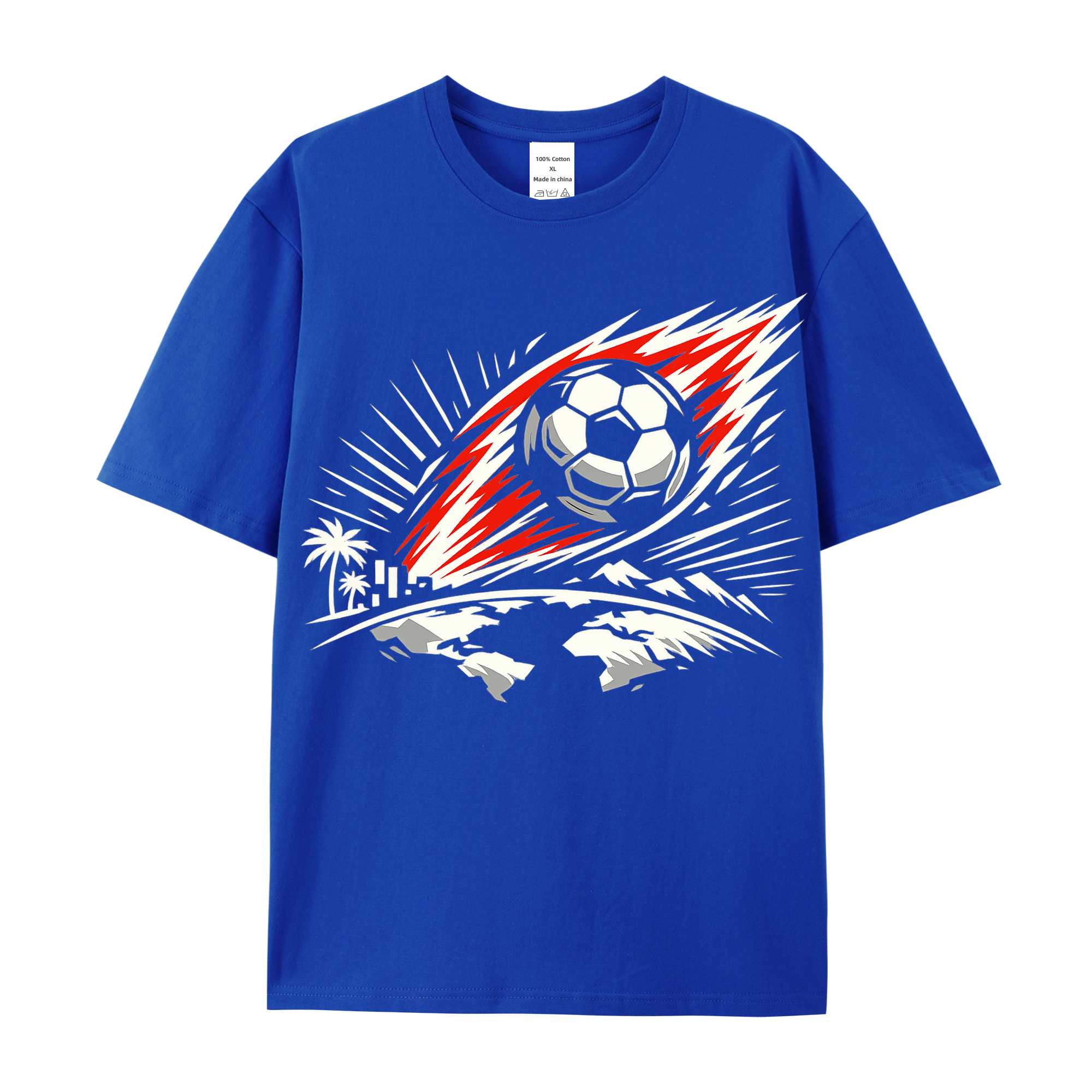 T-shirt Leuchtende Typowellen WM Statement