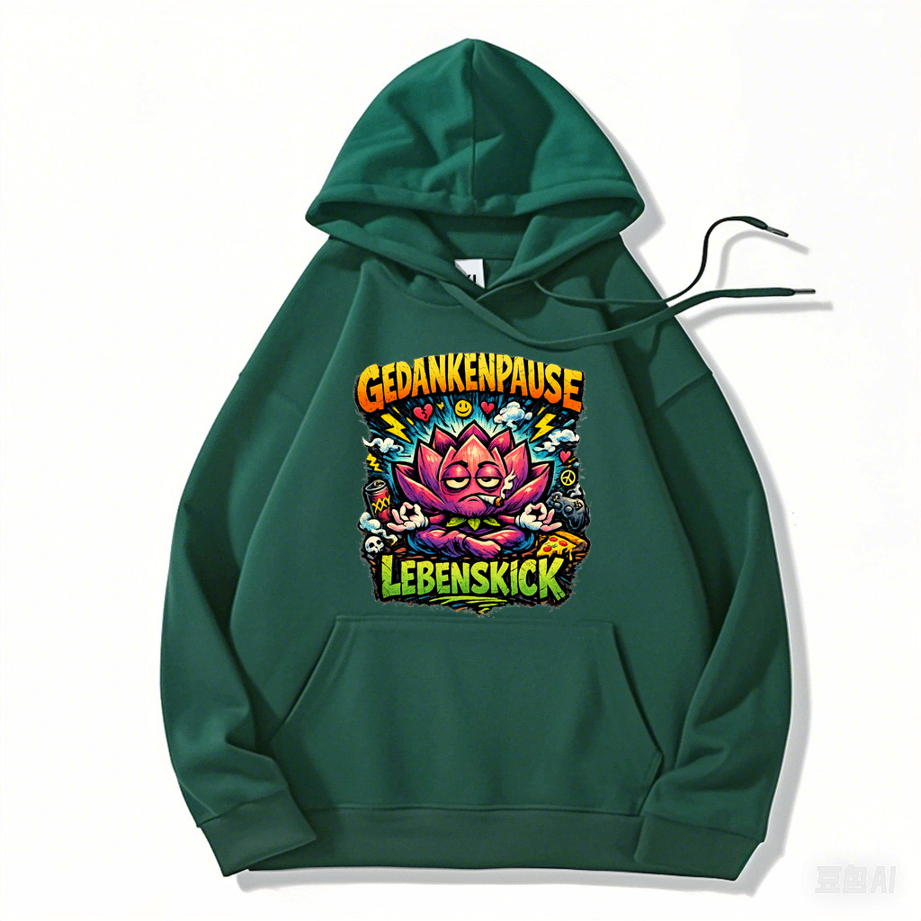 Hoodie Gedankenpause Lebenskick Flow Edition