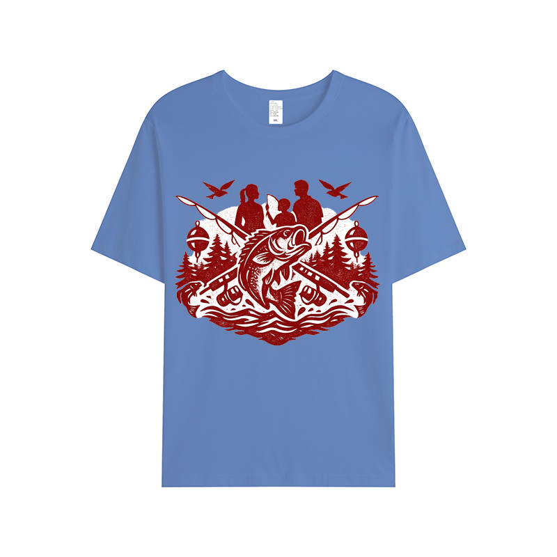 T-Shirt Anglerherz im Wellenrausch