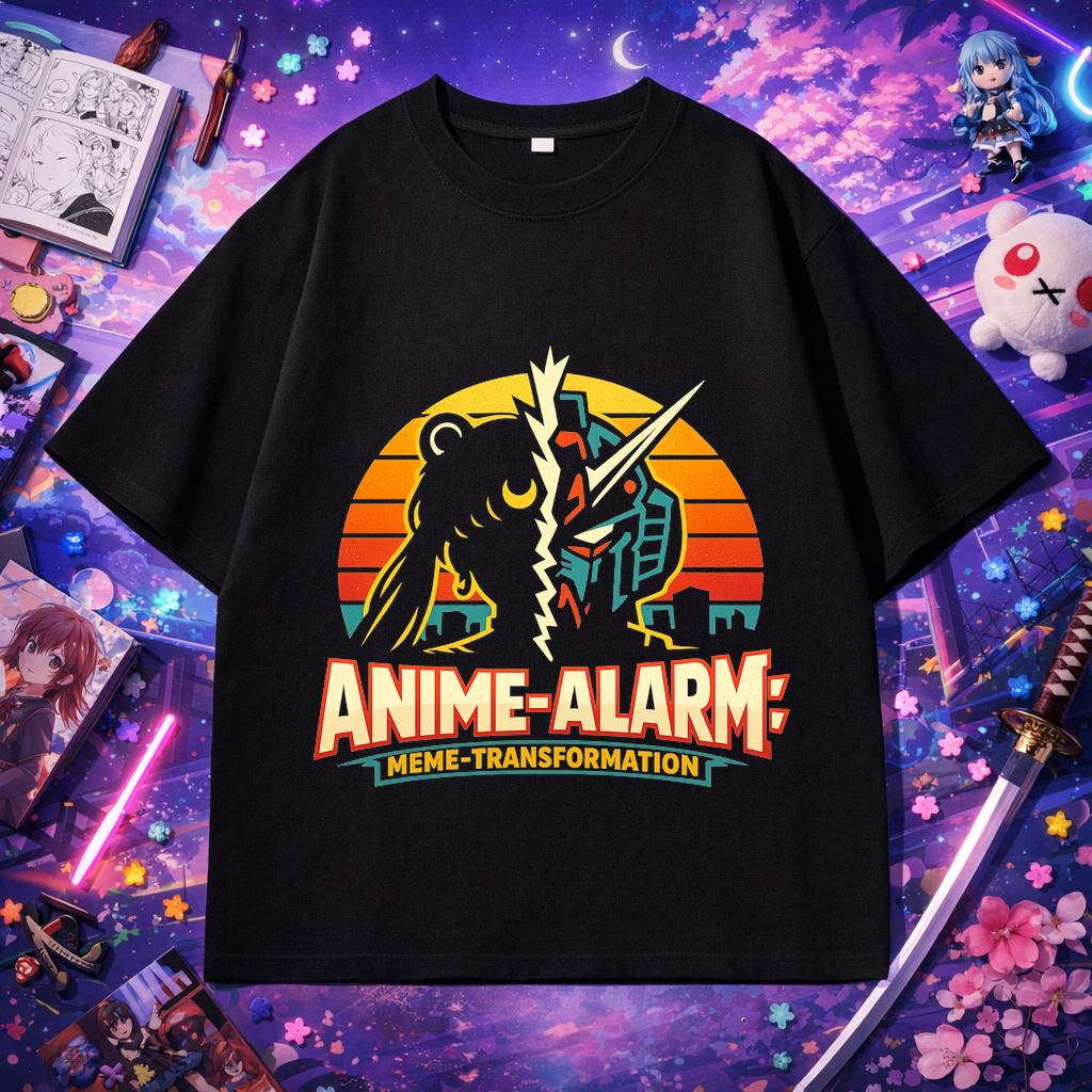 T-Shirt Anime-Alarm: Meme-Transformation