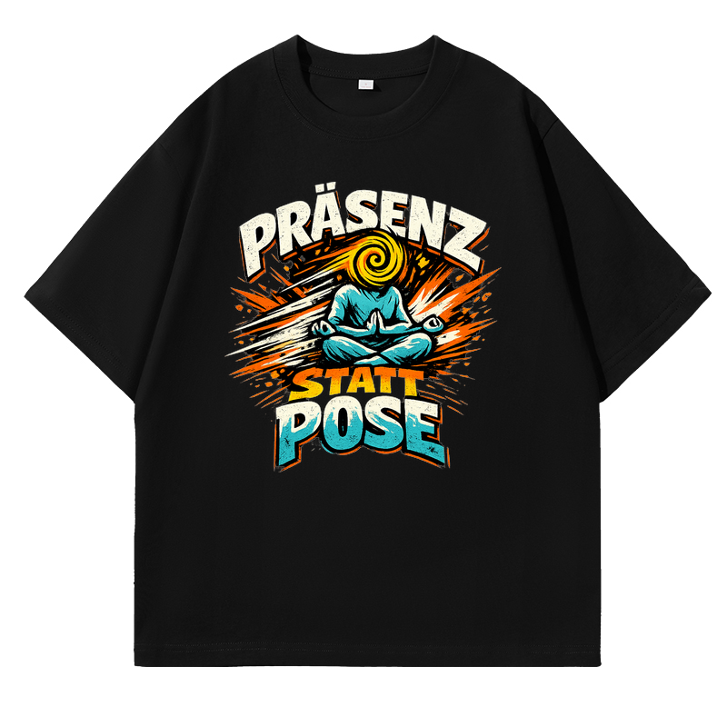 T-Shirt Präsenz statt Pose Yoga Spirit