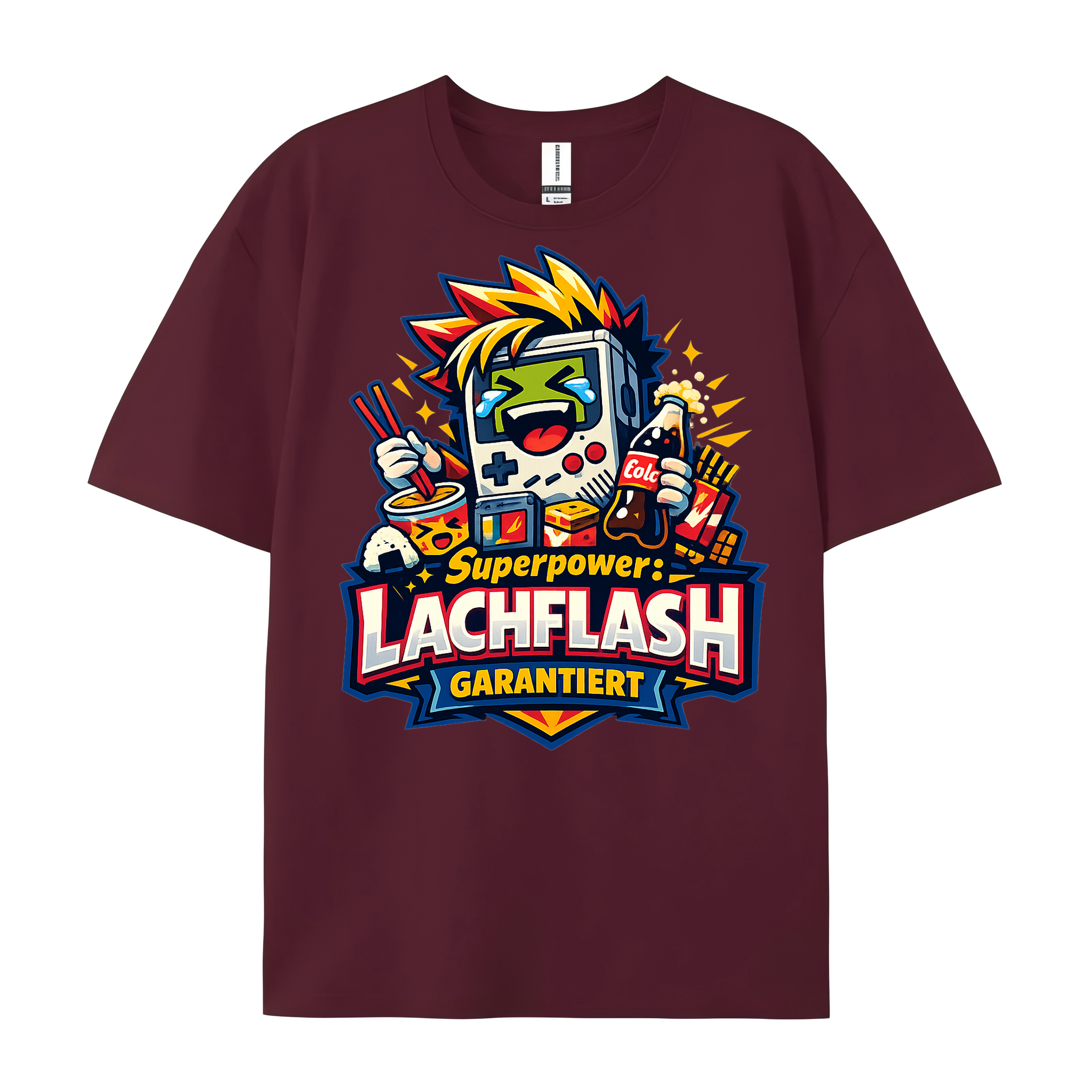T-Shirt Lach-Alarm: Superpower Lachflash garantiert