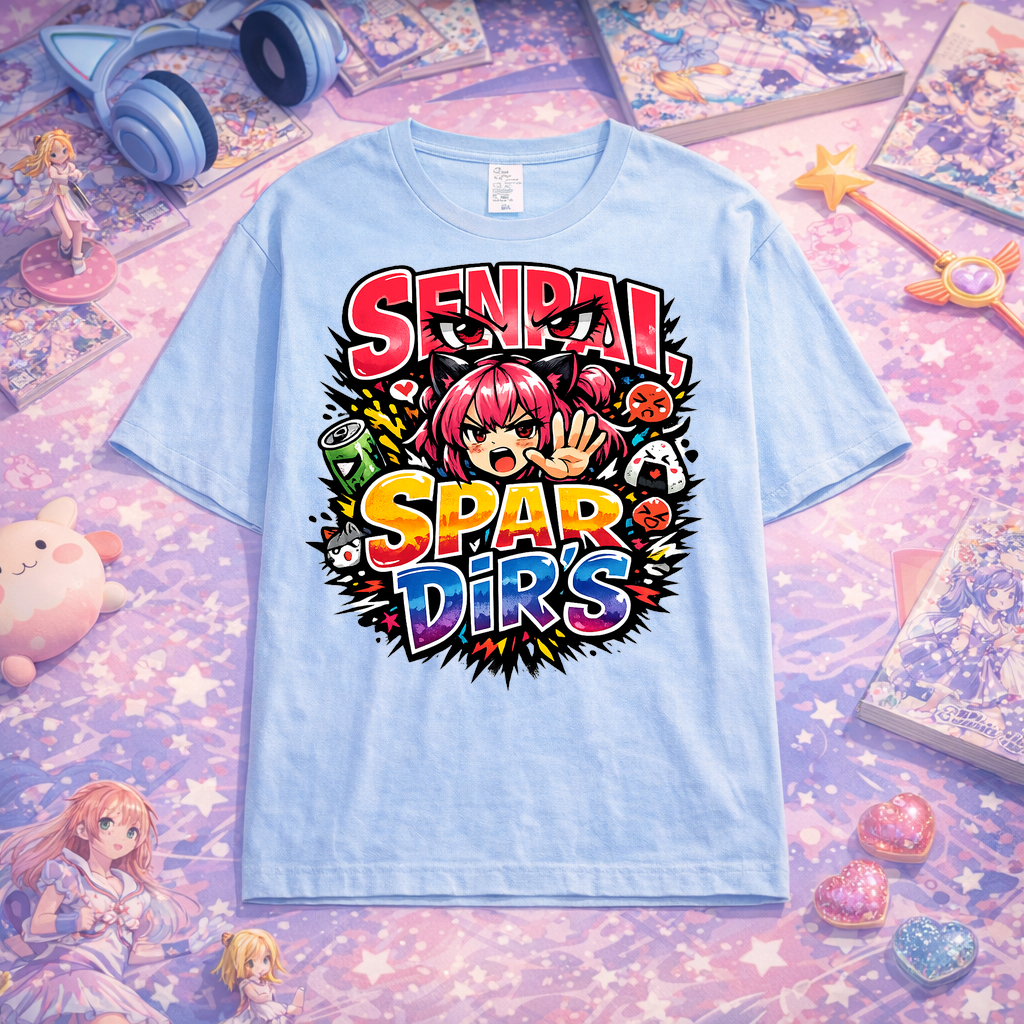 T-Shirt Senpai Spar Dir's Anime Vibe