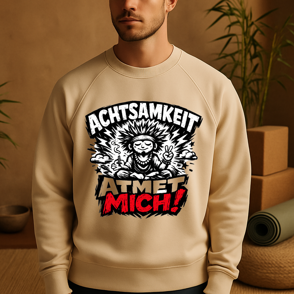 Sweatshirt Achtsamkeitsatem — Yoga Yogi Inspiration