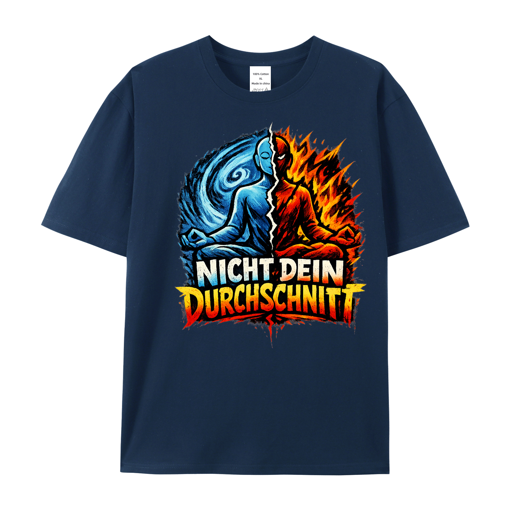 T-Shirt Yoga jenseits des Durchschnitts