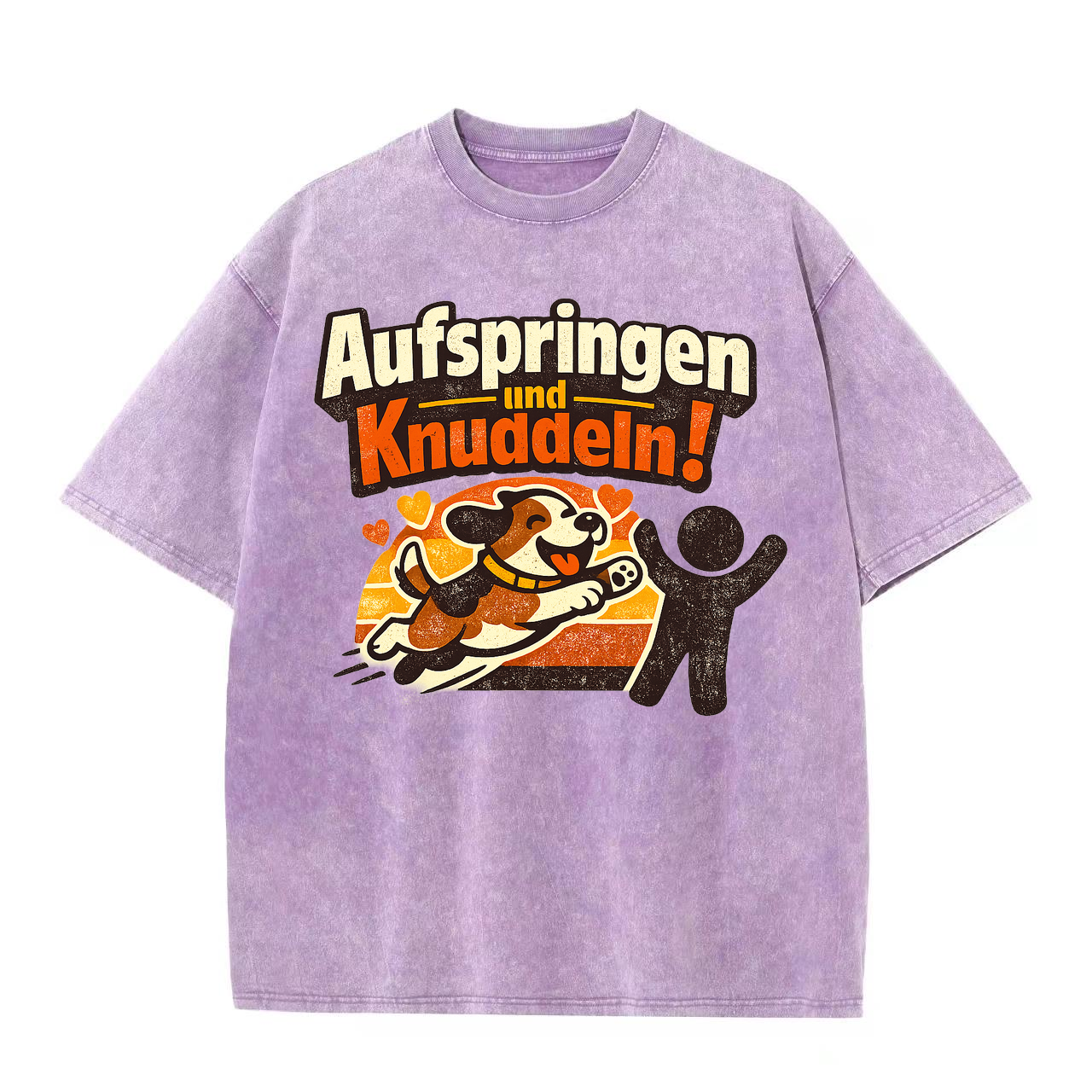 T-Shirt Kuschelhund Freude