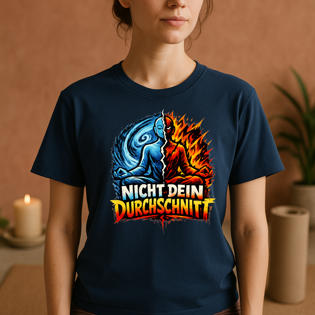 T-Shirt Yoga jenseits des Durchschnitts