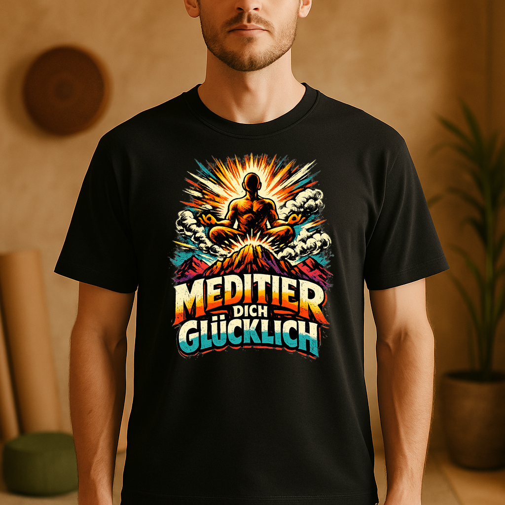 T-Shirt Glücksmeditation Yoga Shirt