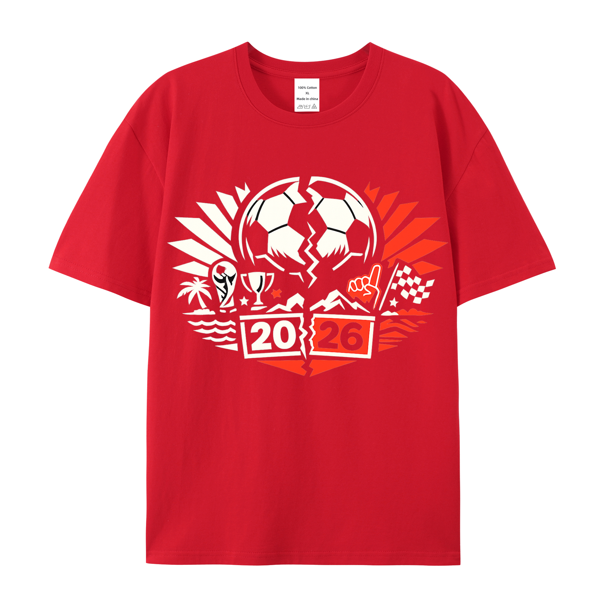 T-shirt WM-Wahnform im flirrenden Jubelwirbel