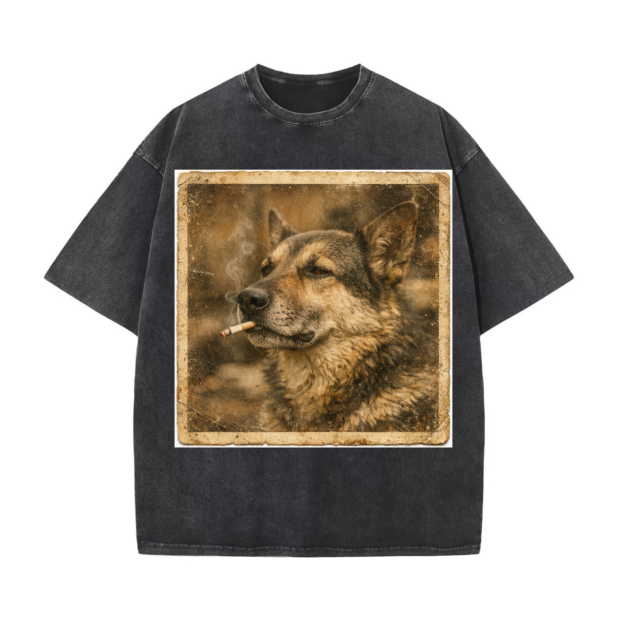T-shirt Vintage Dog Polaroids Retro Canine Photo