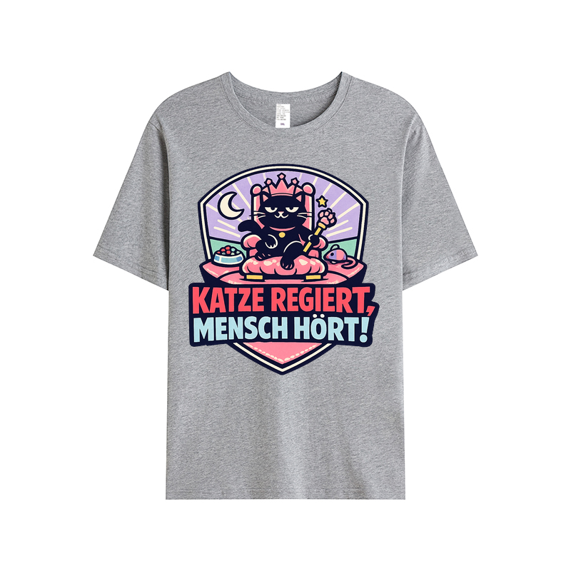 Katze regiert, Mensch hört! t-shirt