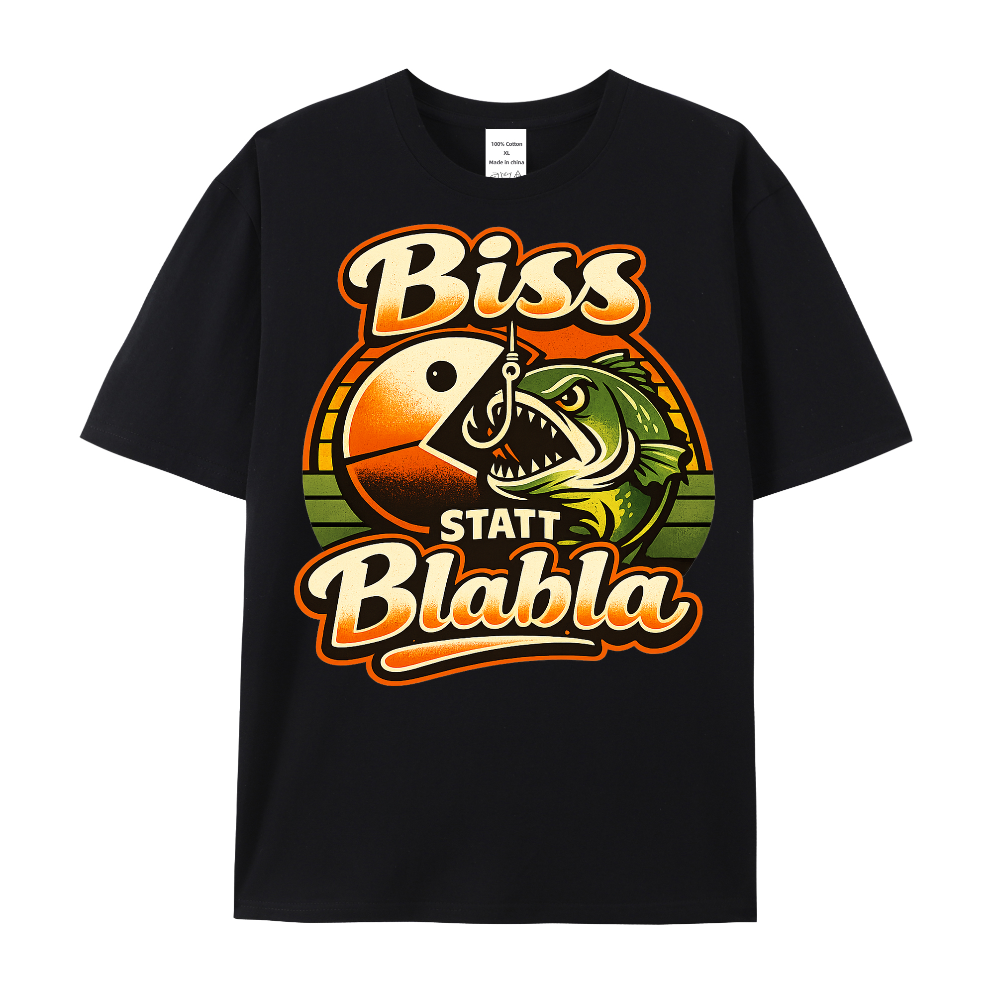 t-shirt Biss statt Blabla Angler Edition