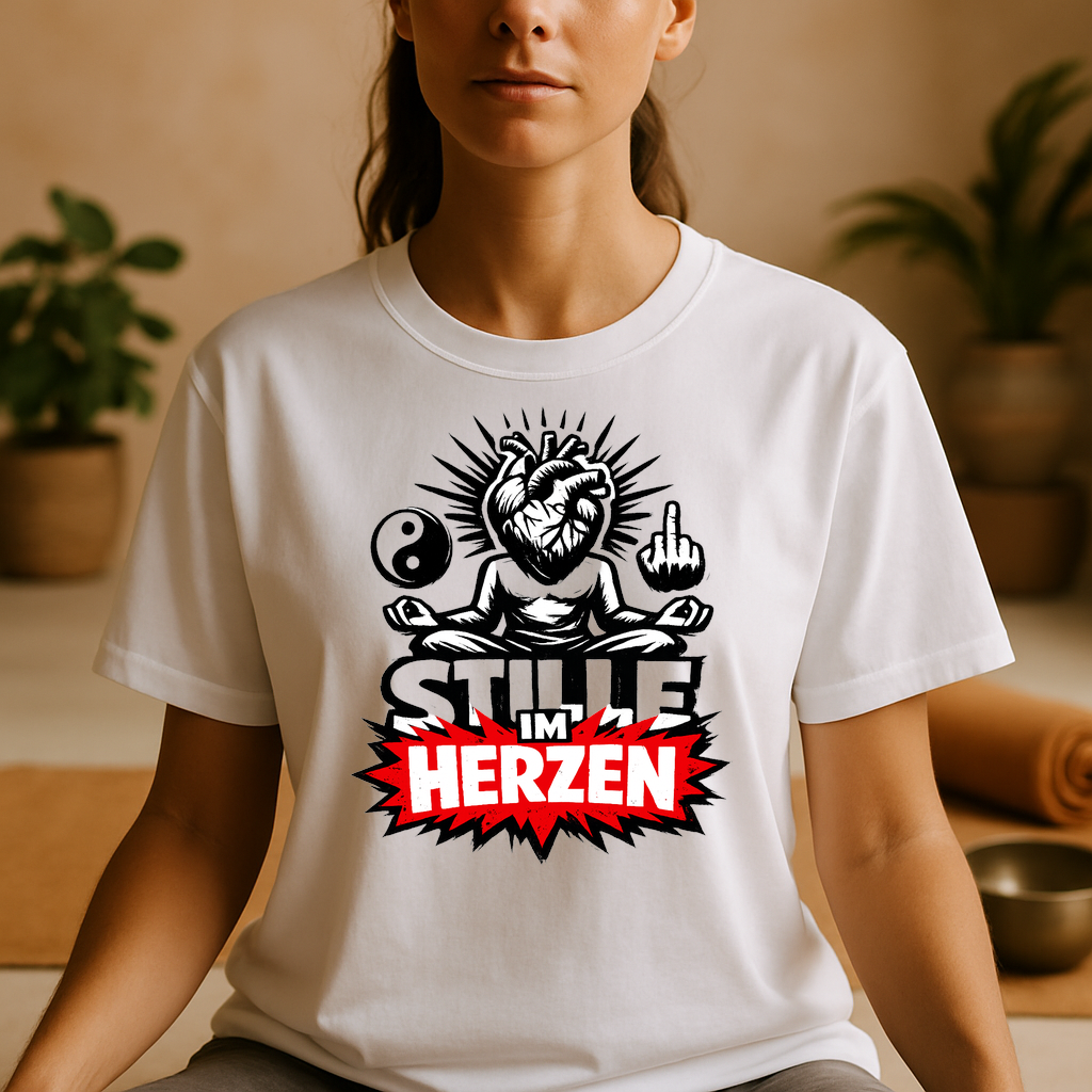 T-Shirt Herzstille Yoga Vibes