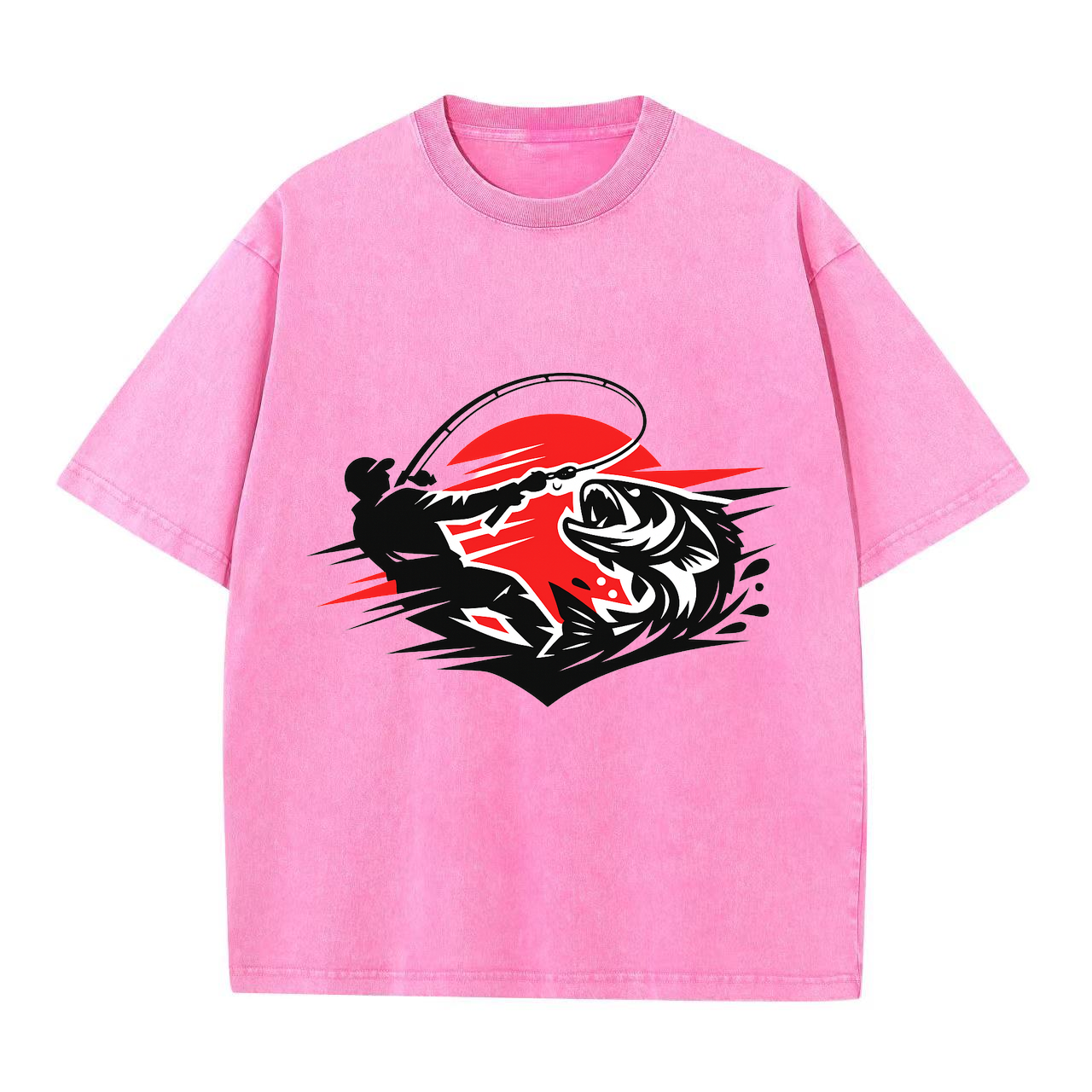 T-Shirt Angelglück am Wasser