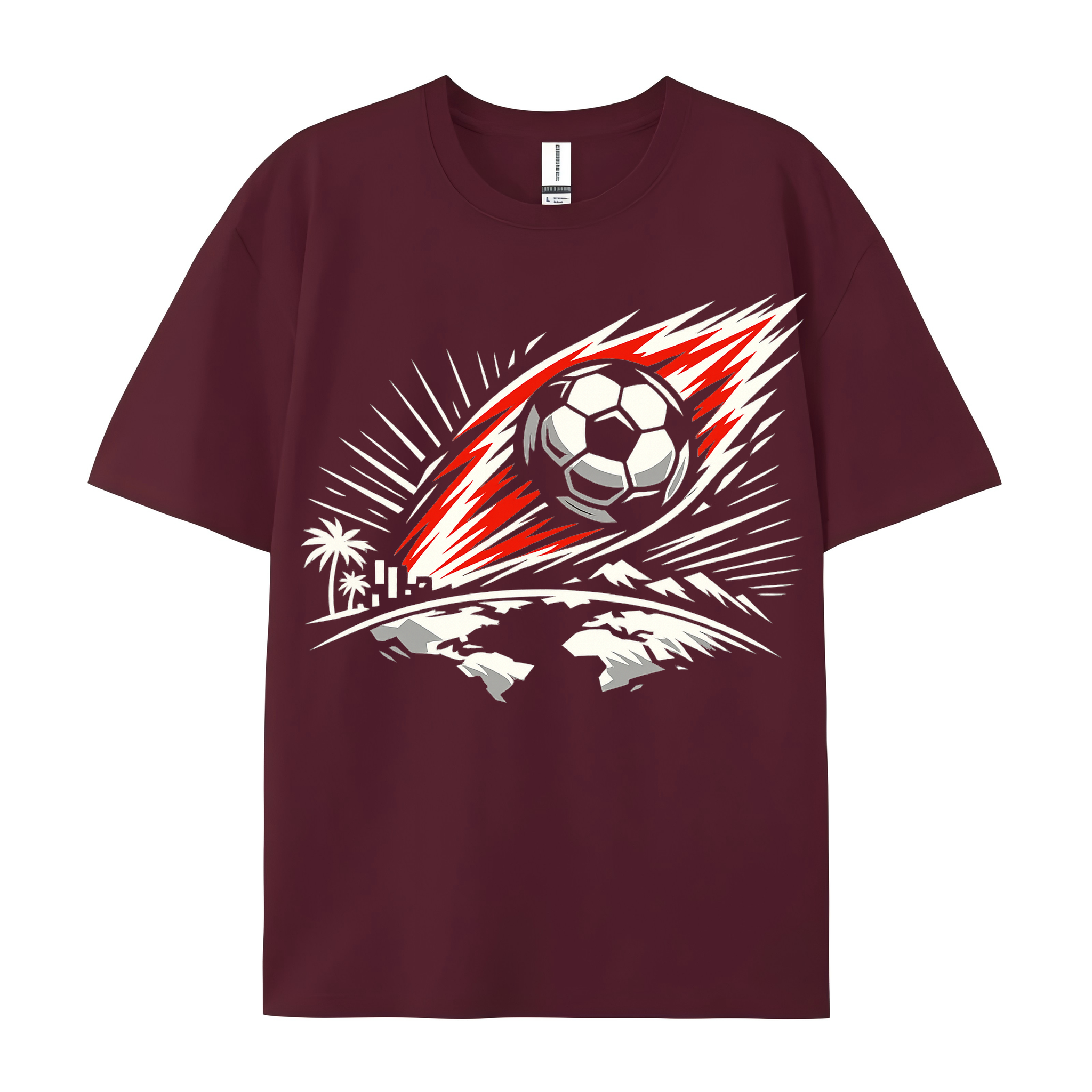 T-shirt Leuchtende Typowellen WM Statement