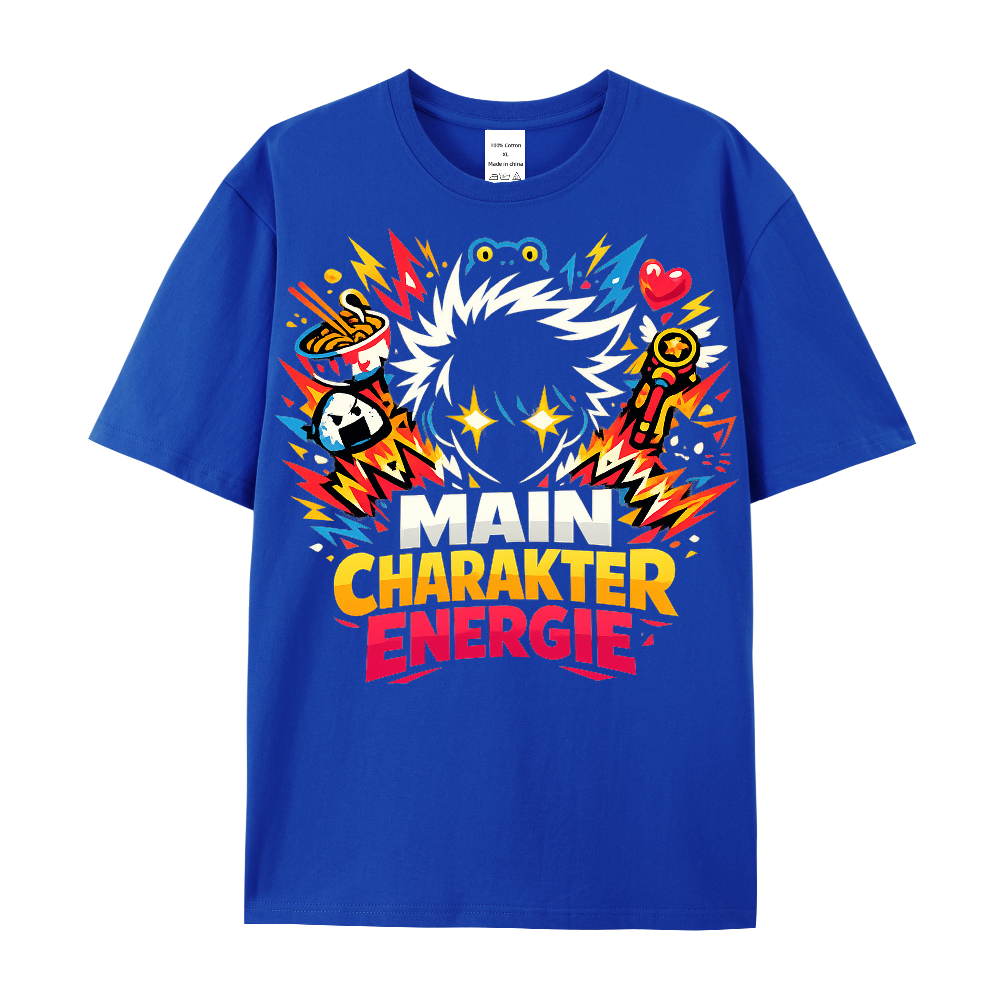 T-Shirt Main Charakter Energie Anime Vibes