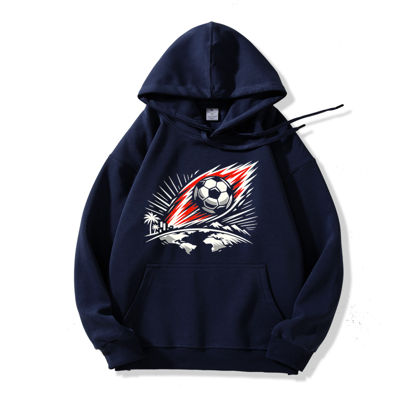 Hoodie Leuchtende Typowellen der Fußballnacht
