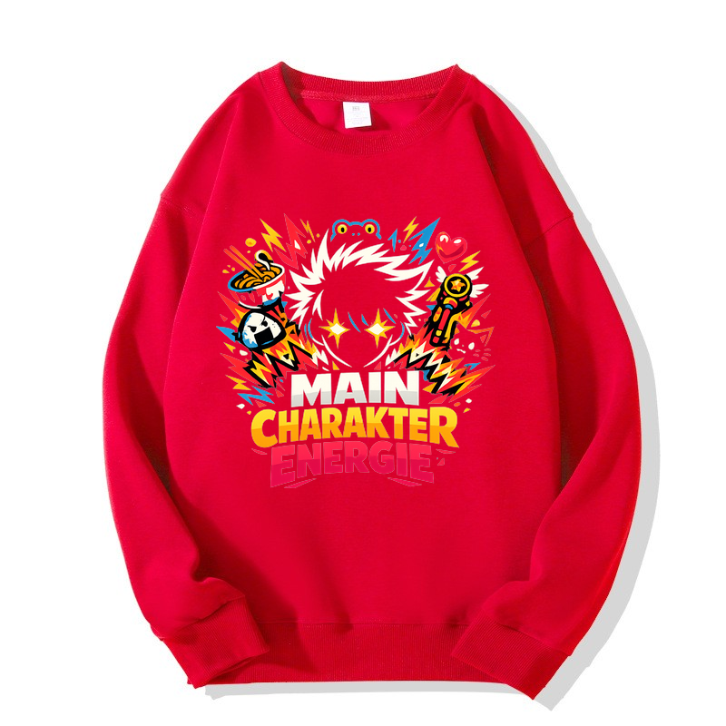 Sweatshirt Main Character Energie Anime Vibes