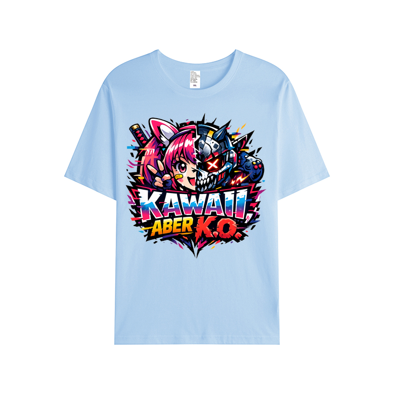 T-Shirt Kawaii K.o. Anime Vibes