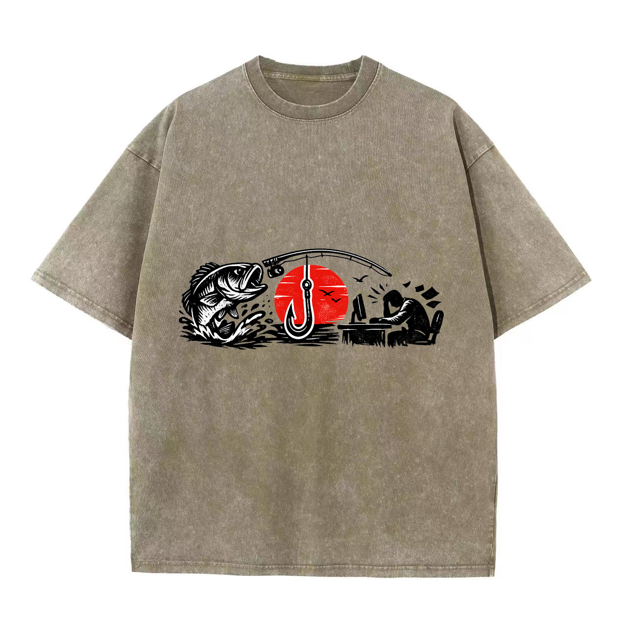 T-Shirt Angelträume in Blau