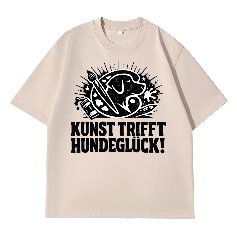 Kunst trifft Hundeglück! t-shirt