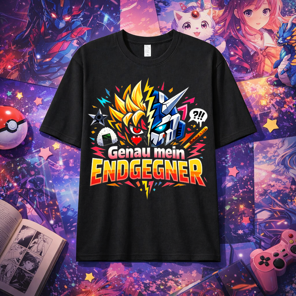 t-shirt Genau mein Endgegner Anime Edition