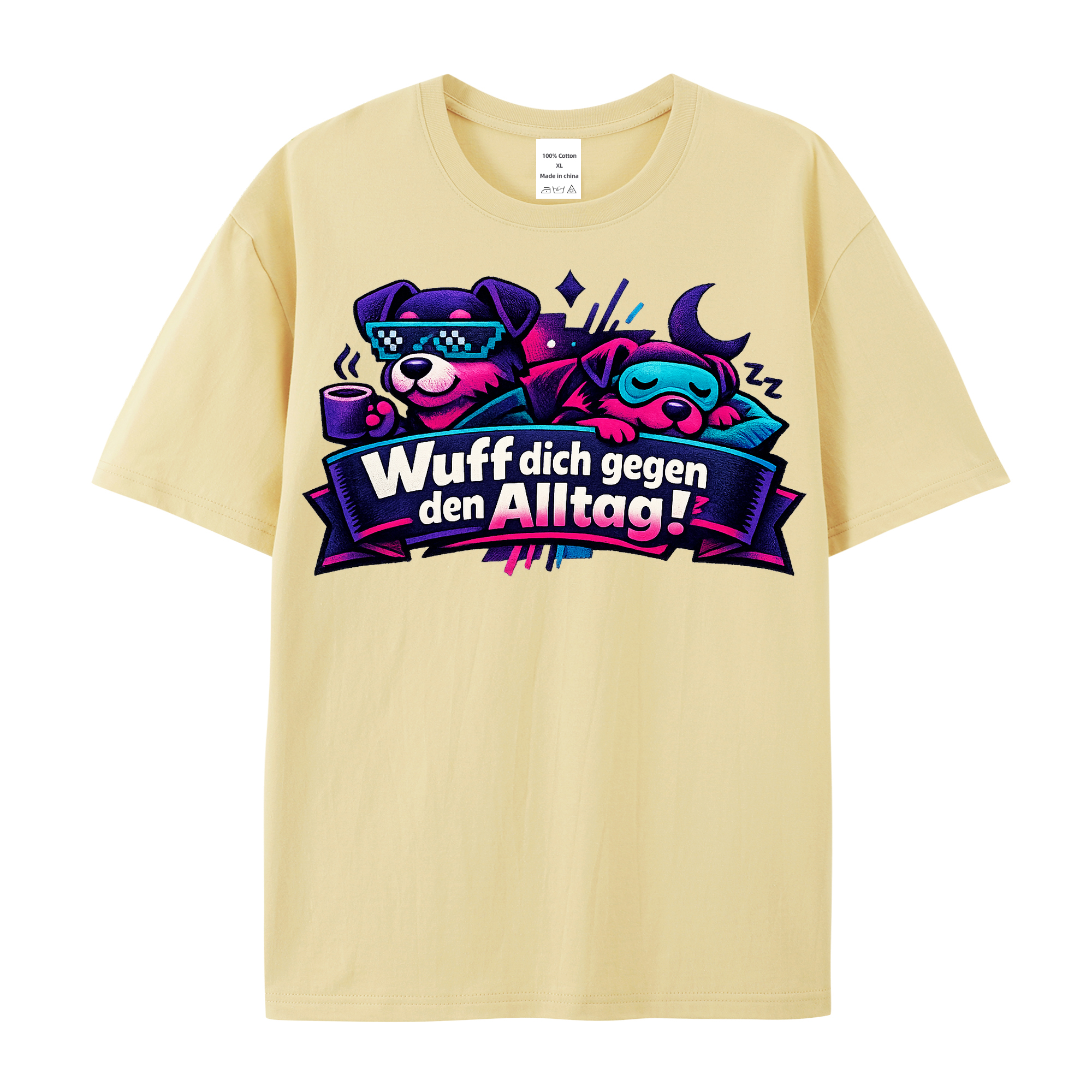 T-Shirt Alltagsspaß mit Wuff-Energie