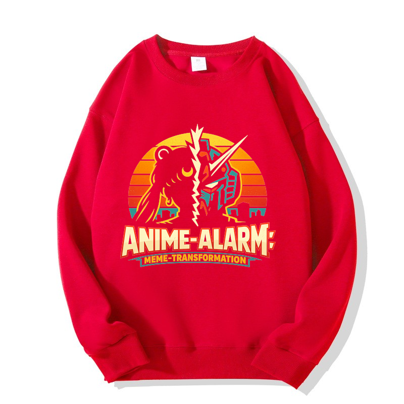 Sweatshirt Anime-Alarm: Meme-Transformation