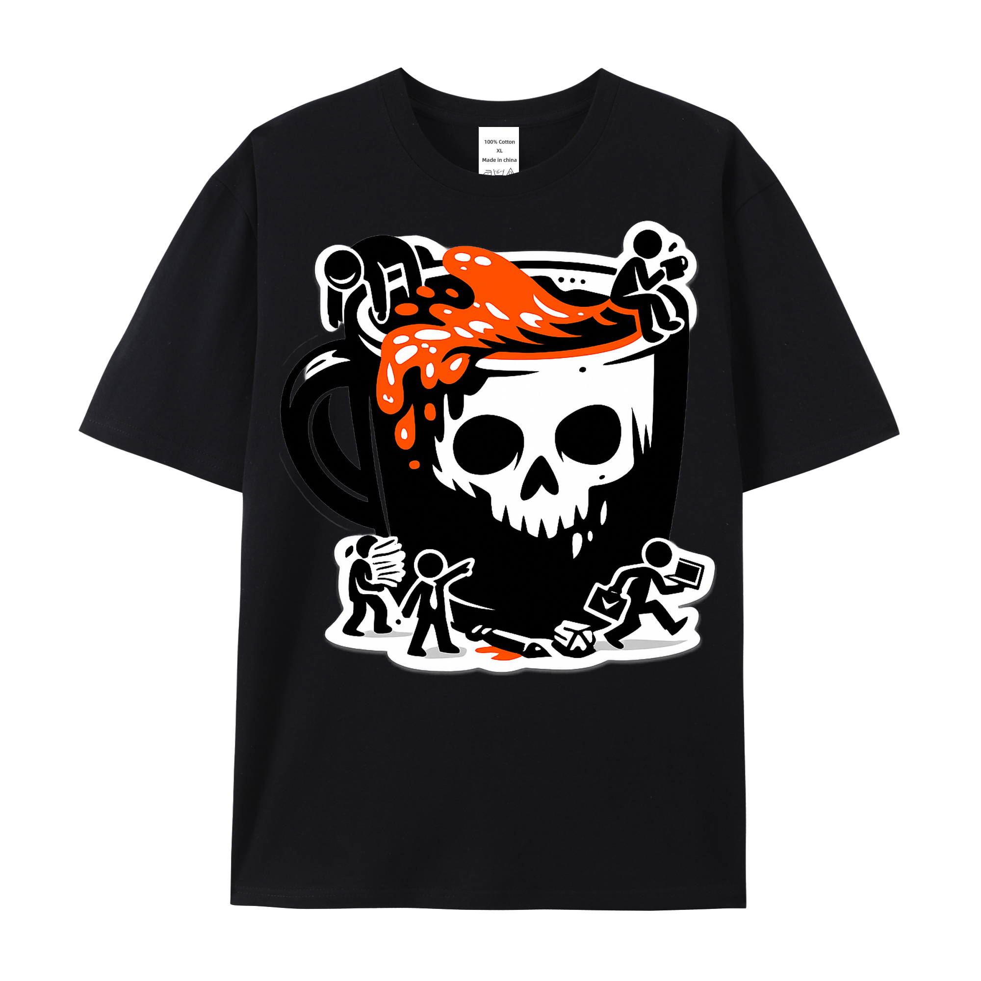 T-shirt Kaffee-Kollaps Kollegen Büro Alltag