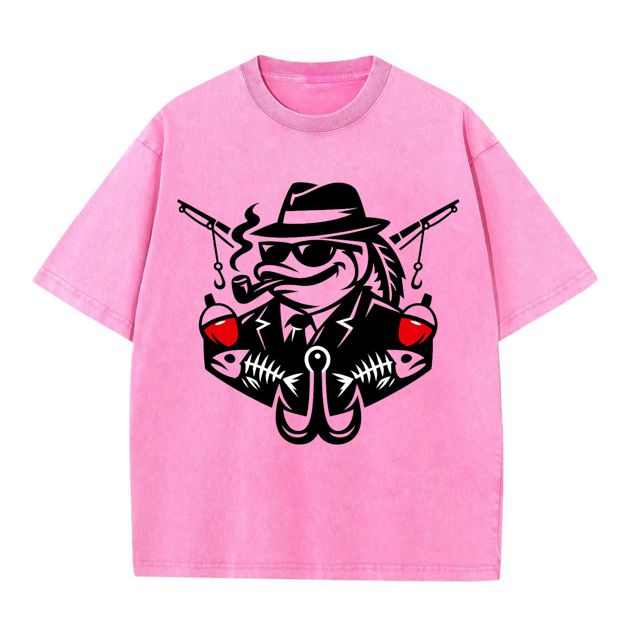 T-Shirt Angelglück am Wasser