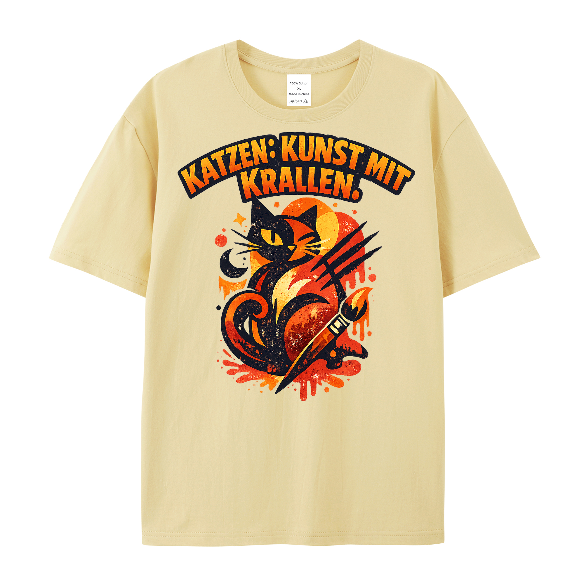 T-Shirt Krallenkunst für Katzenliebhaber