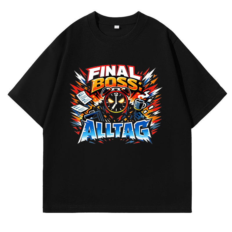 T-Shirt Final Boss: Alltag Anime Edition