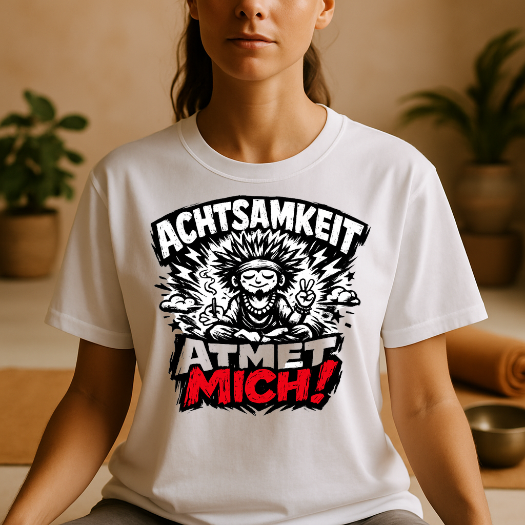 T-Shirt Achtsamkeitsatem Yoga Yogi Spirit