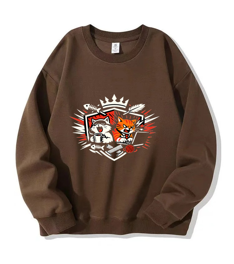 Sweatshirt Katzenkönig Kuschelmodus