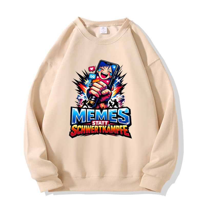 Sweatshirt Meme-Kampf statt Schwertzauber