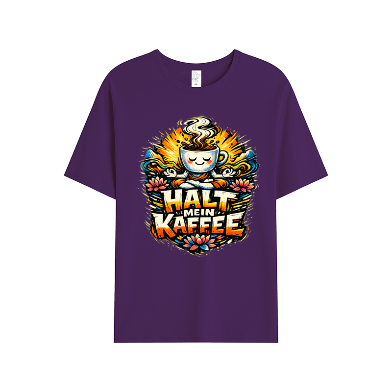 T-Shirt Kaffee-Yoga Flow