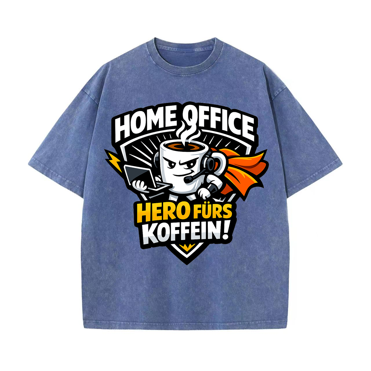 T-shirt Kaffeekrieger-Emblem: Tägliche Koffein-Dosis